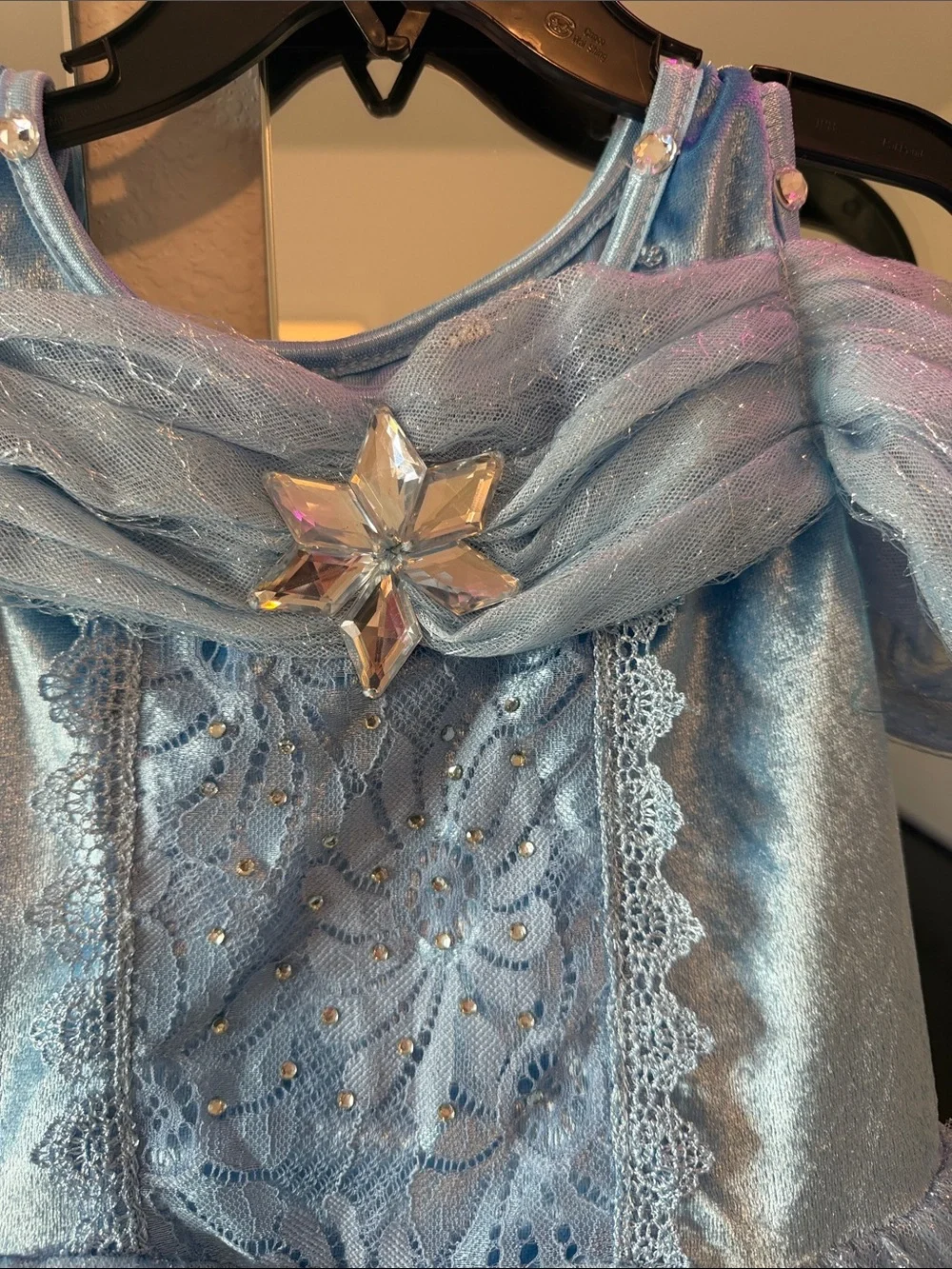 Magical Light Blue Cinderella Princess Dress Costume with Butterflies